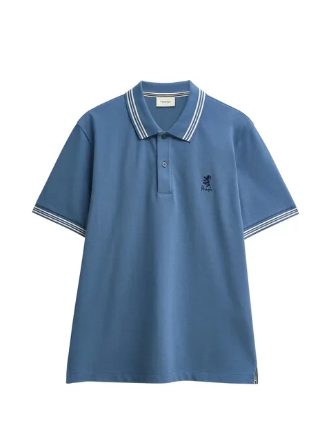 piqué tipped polo shirt