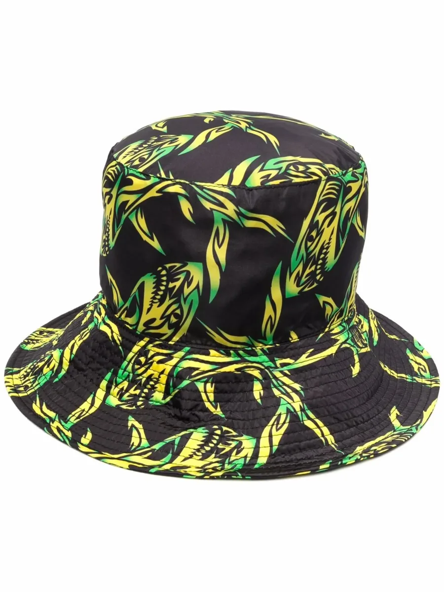 asbtract-print bucket hat 2