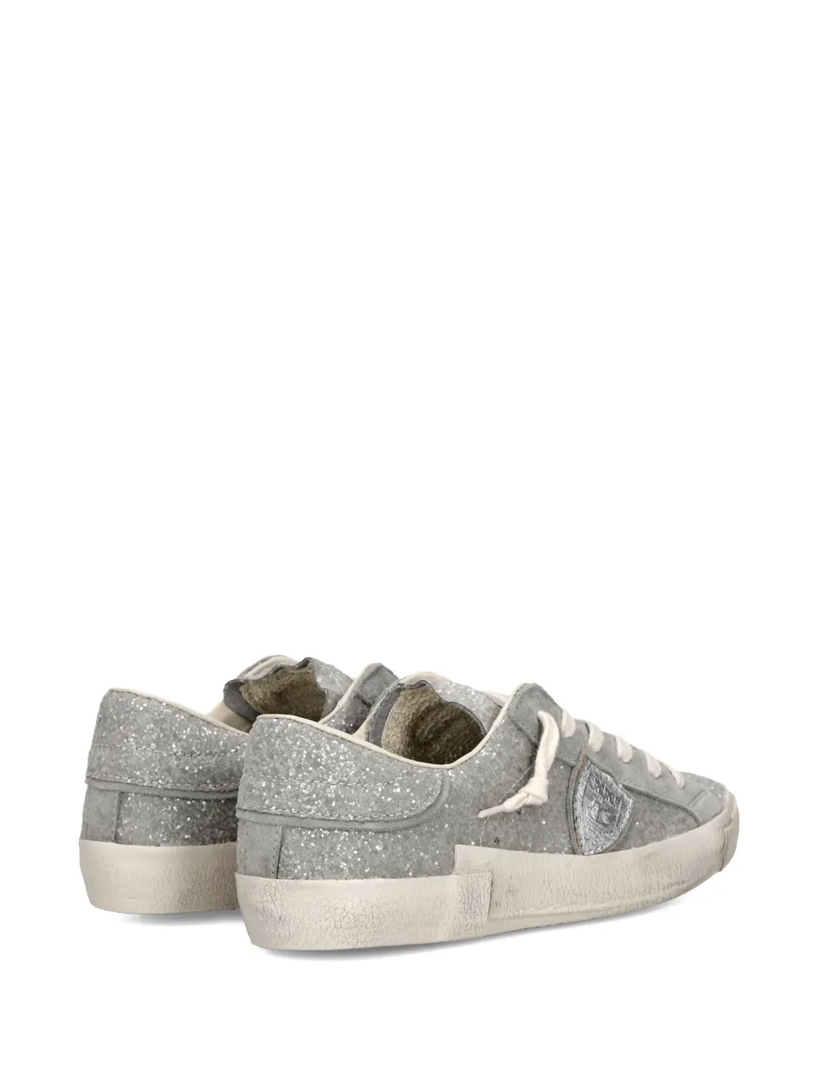 Prsx glitter appliqued low trainers 8