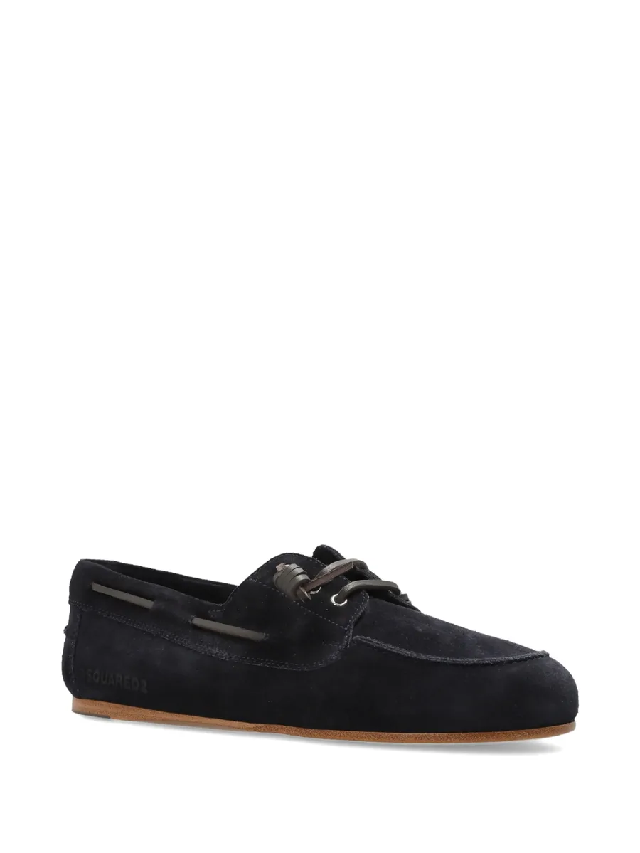 suede lace-up boat shoes 4