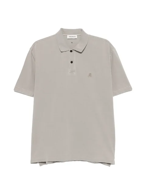 logo-embroidered short-sleeve polo shirt
