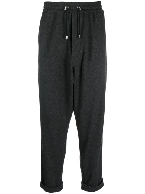low-crotch drawstring-waist trousers