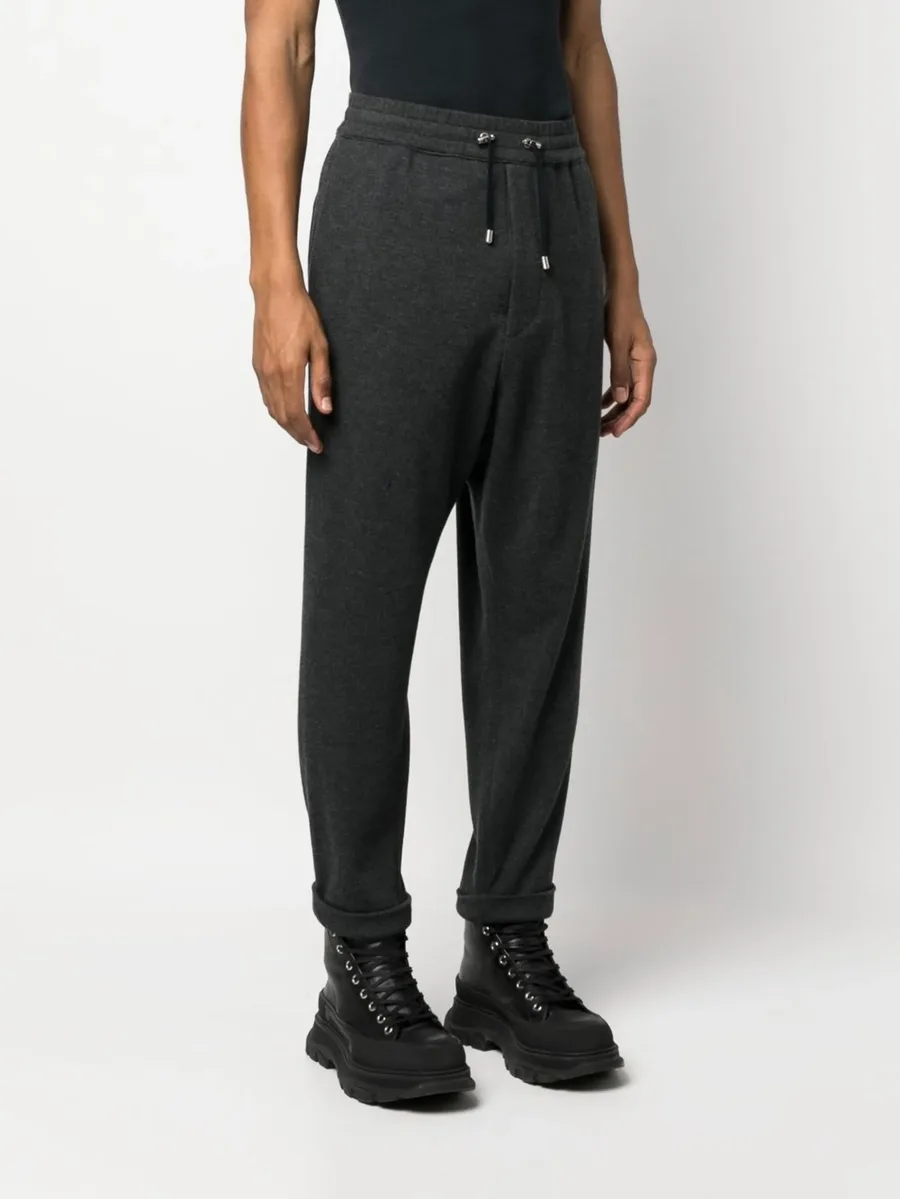 low-crotch drawstring-waist trousers 5