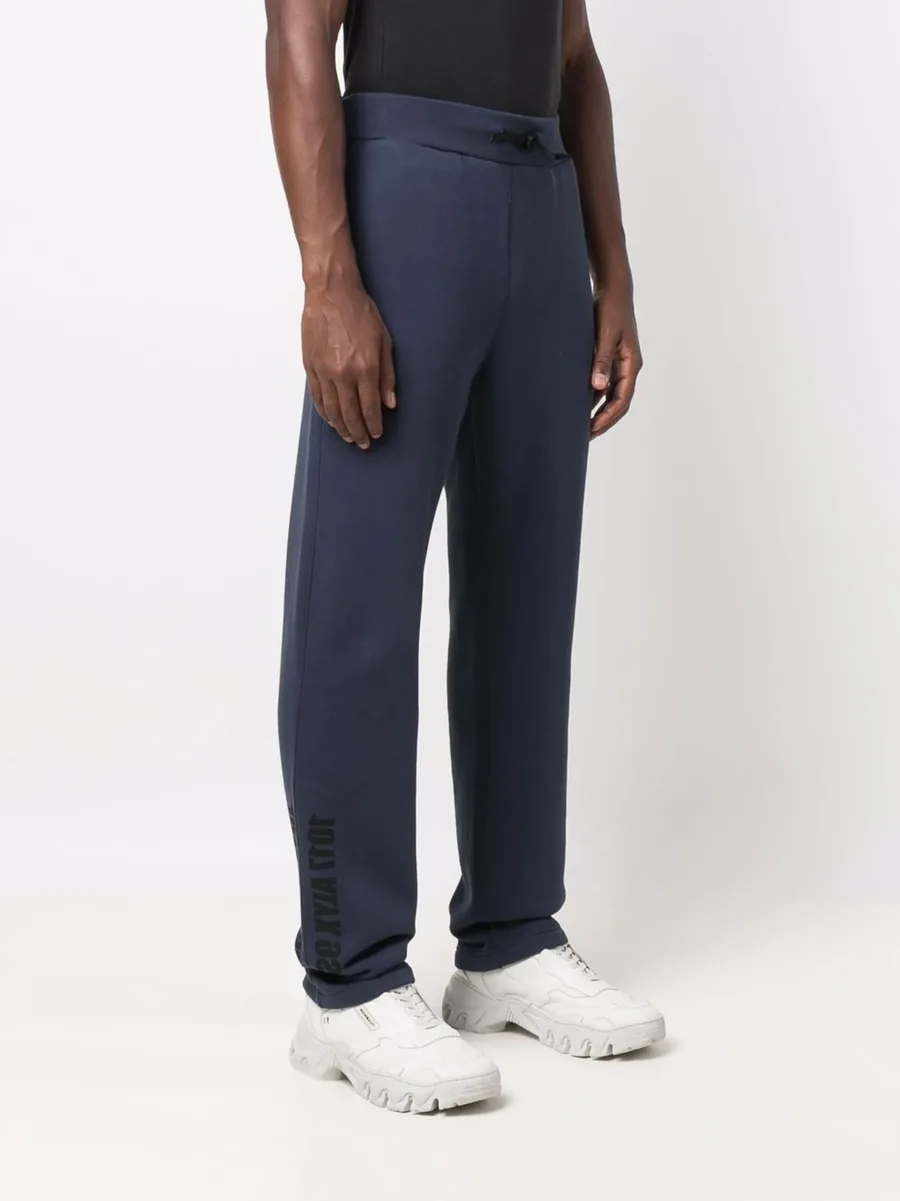 drawstring-waist cotton-blend track trousers 6
