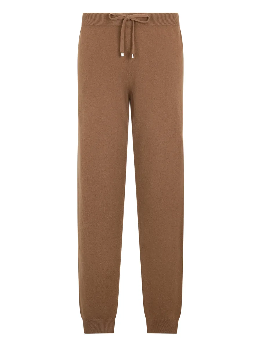 drawstring-waist knitted trousers 2