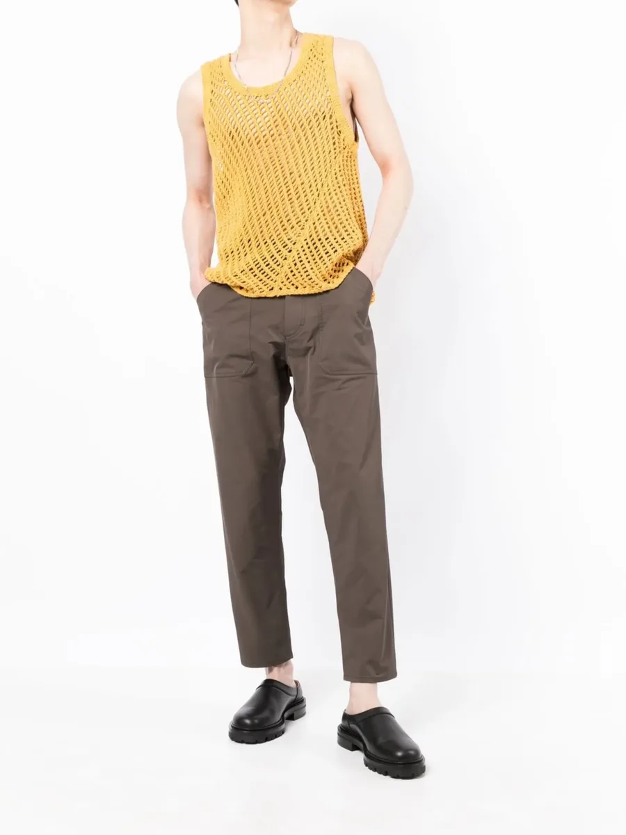 high-rise straight-leg trousers 4