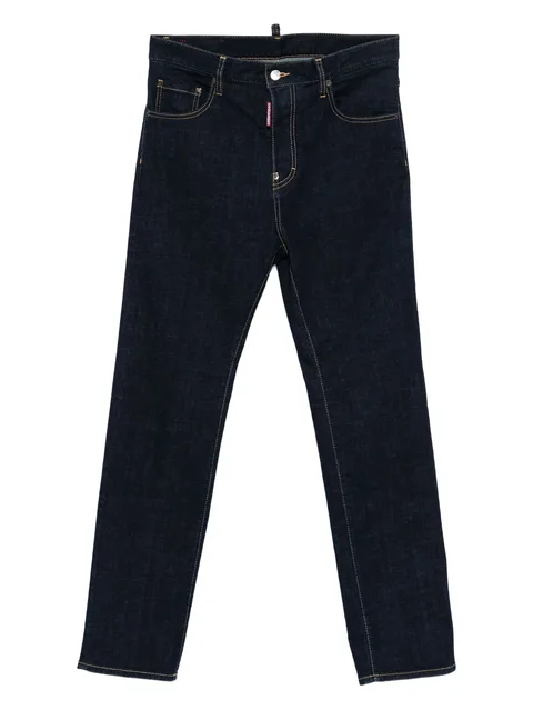 logo-patch jeans
