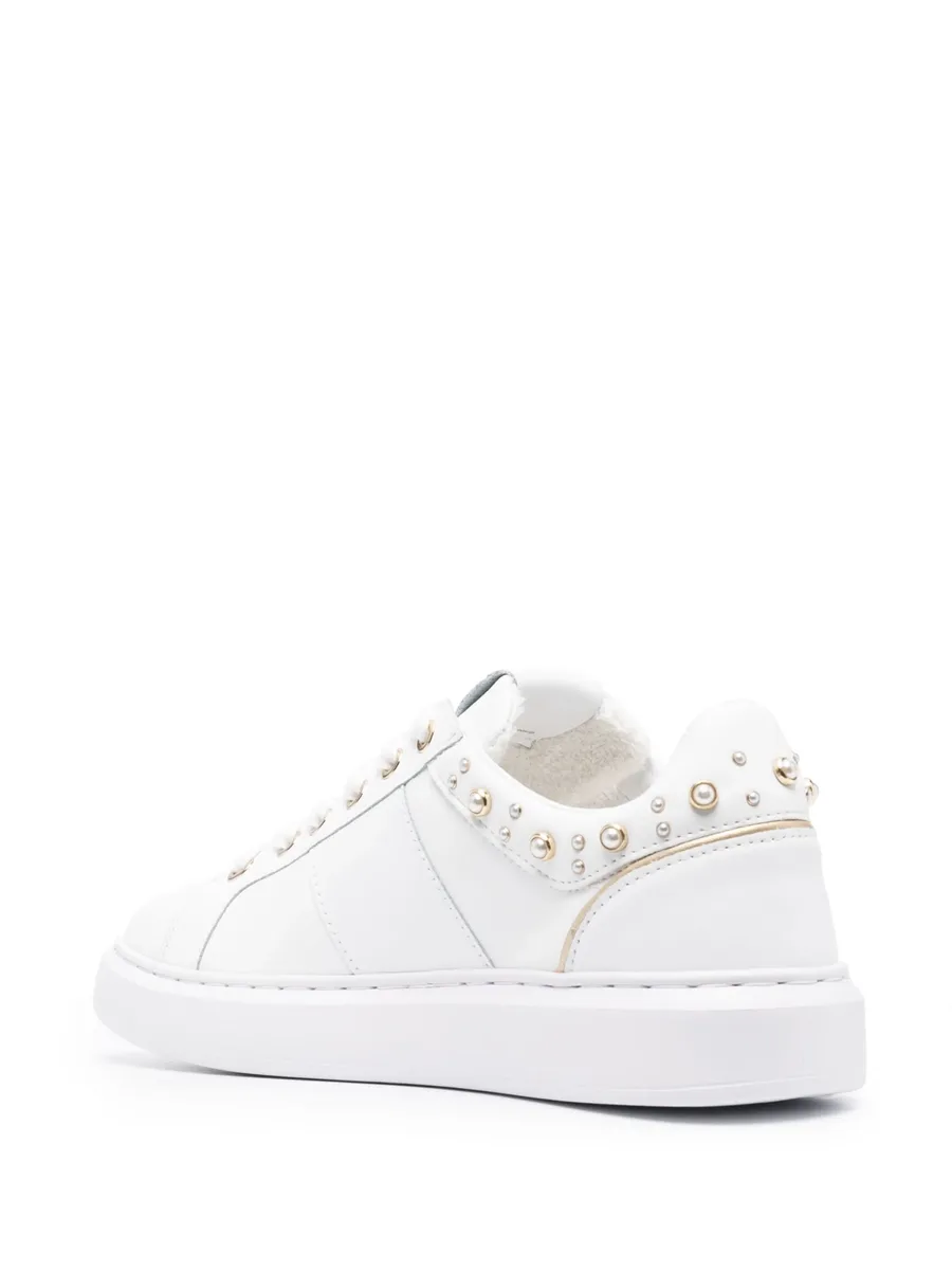 pearl-embellished low-top sneakers 5