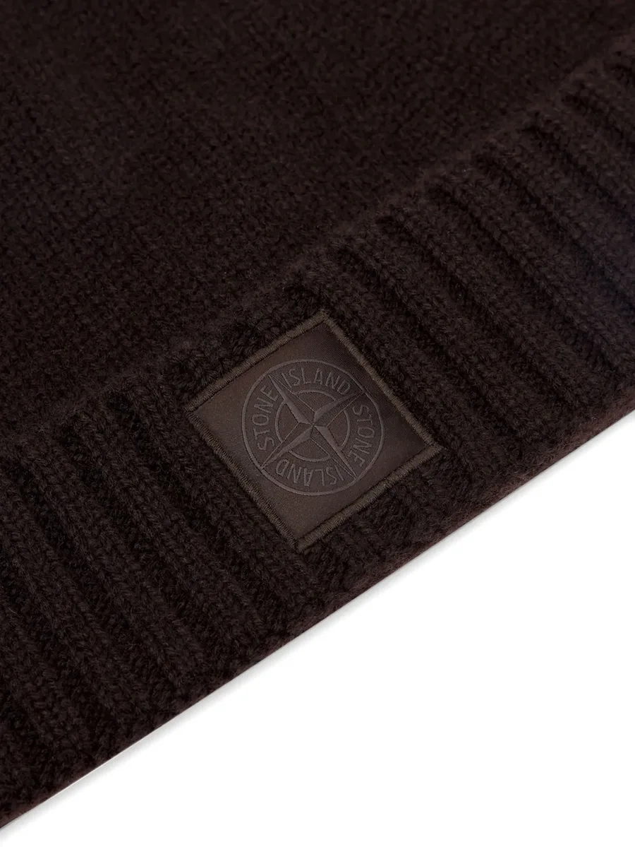 ribbed logo-patch beanie 6
