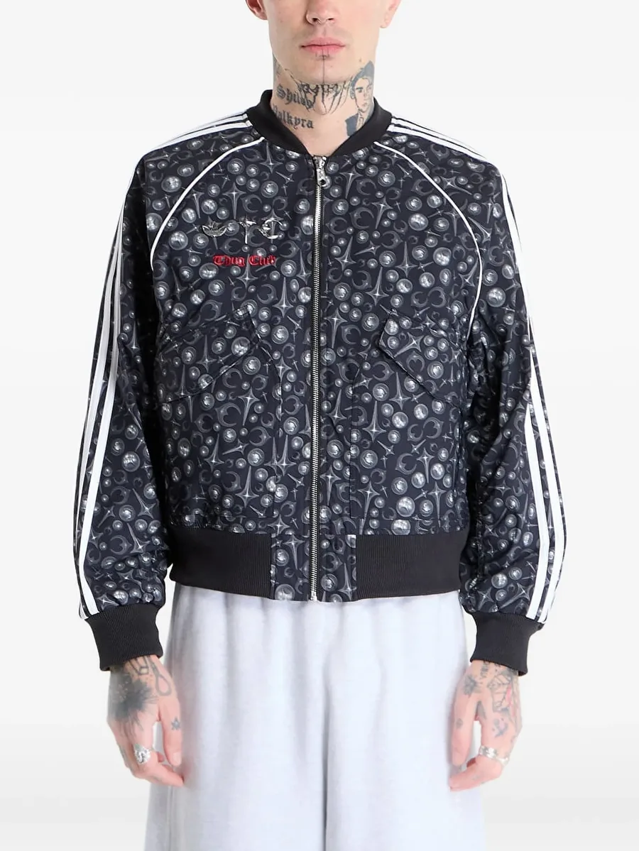 Thug Club Superstar printed stripe jacket 1