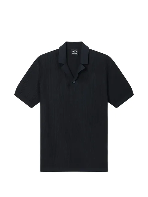 button ribbed polo