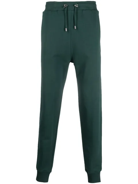 logo-patch cotton track pants