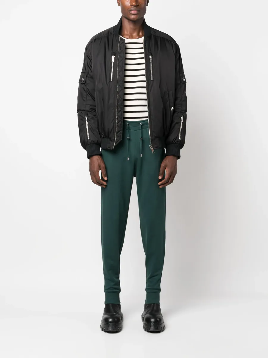 logo-patch cotton track pants 3