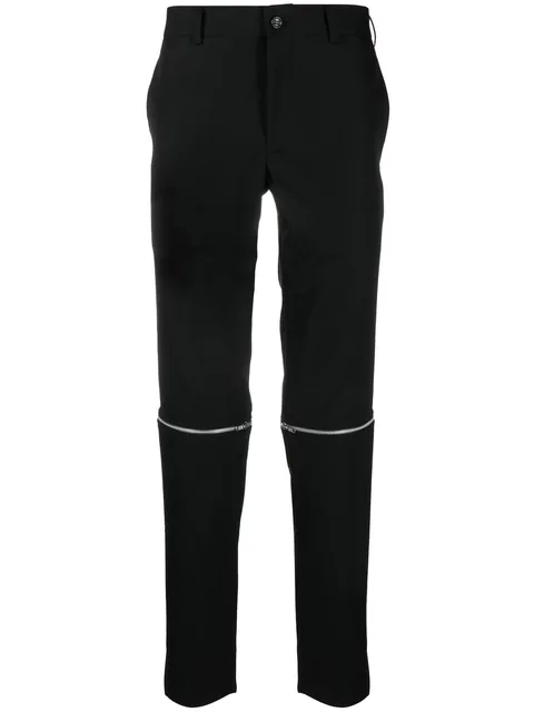 detachable-legs wool trousers