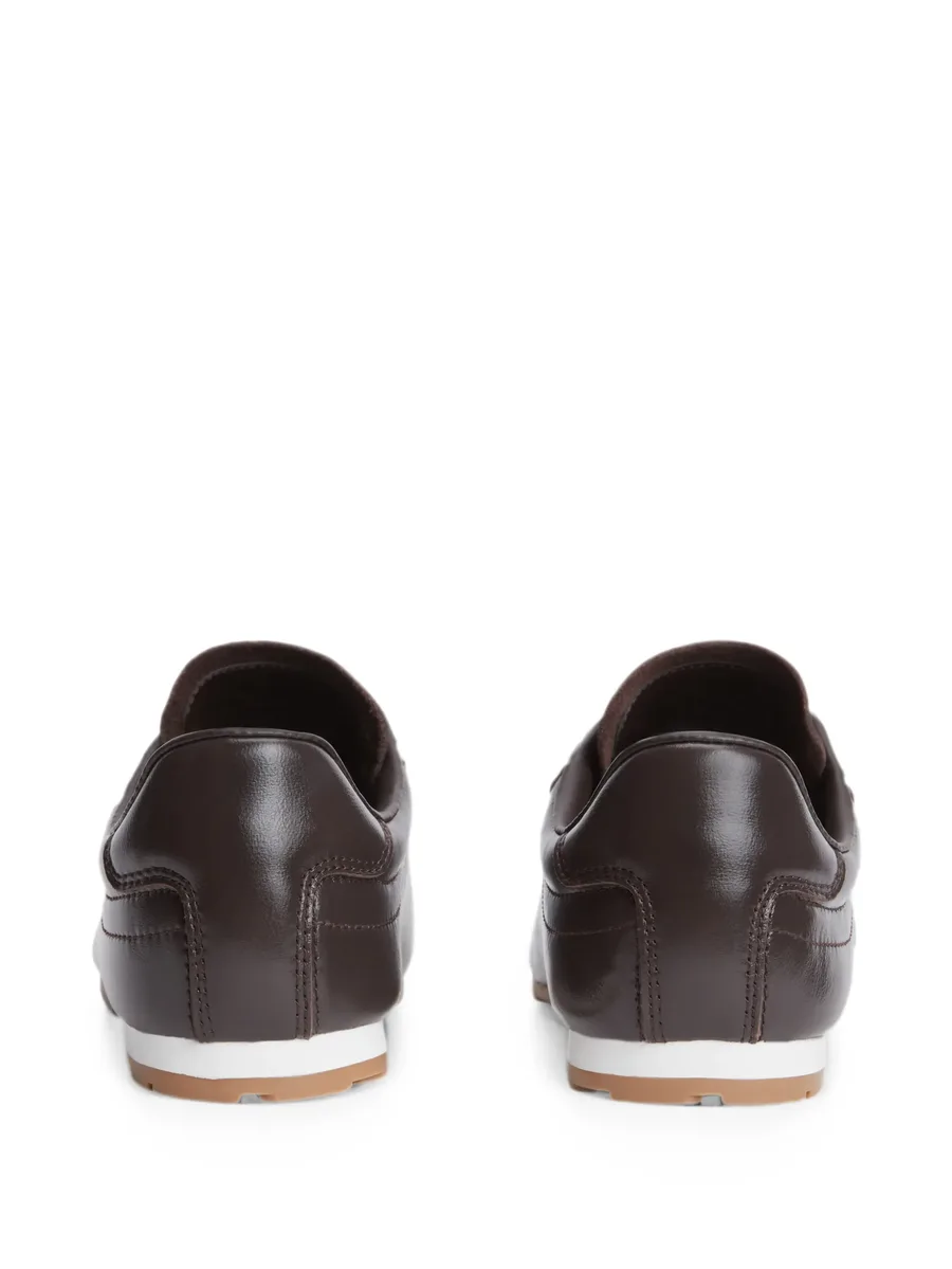 monogram leather sneakers 6