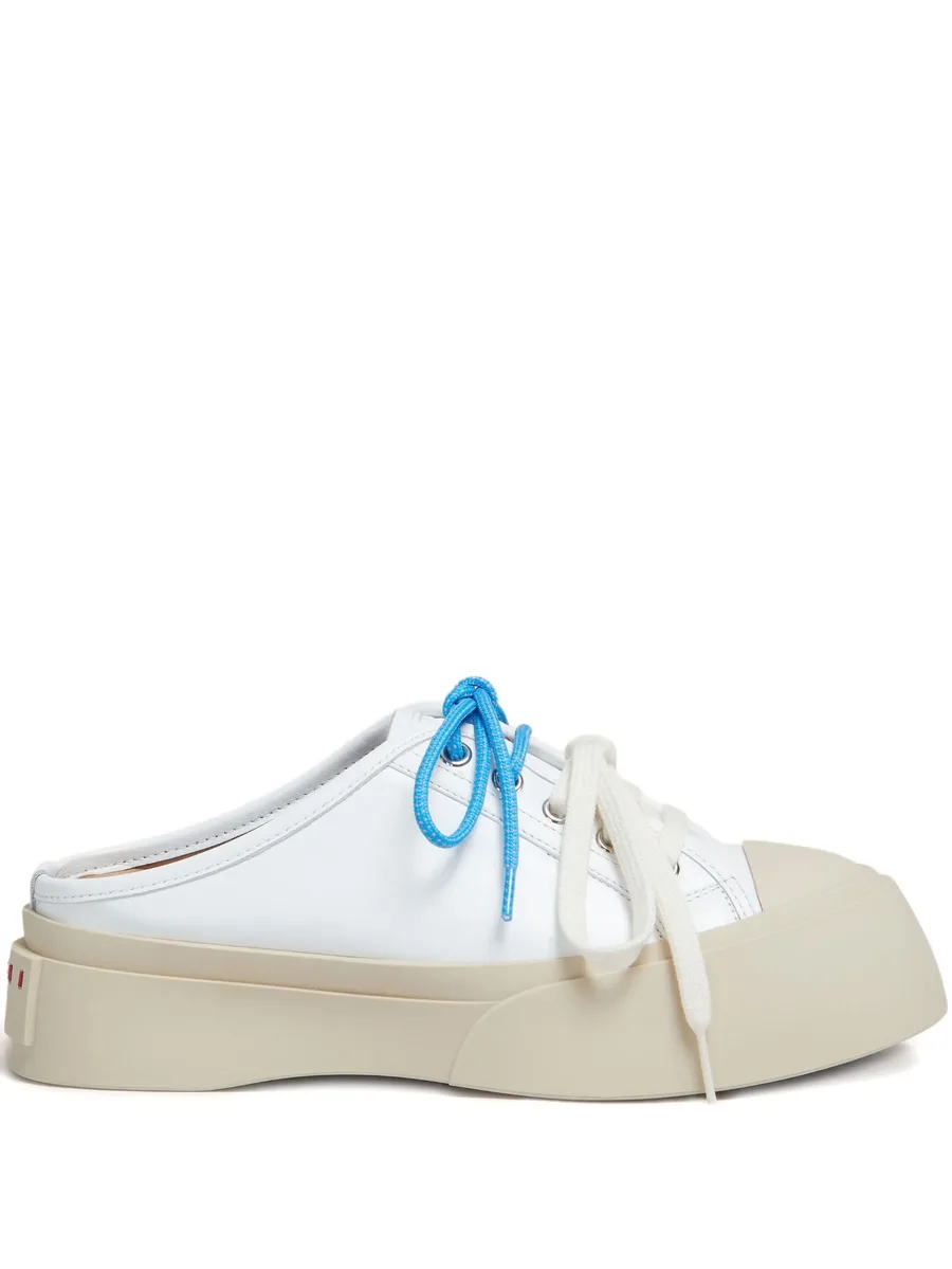 leather Pablo lace-up sabots 2