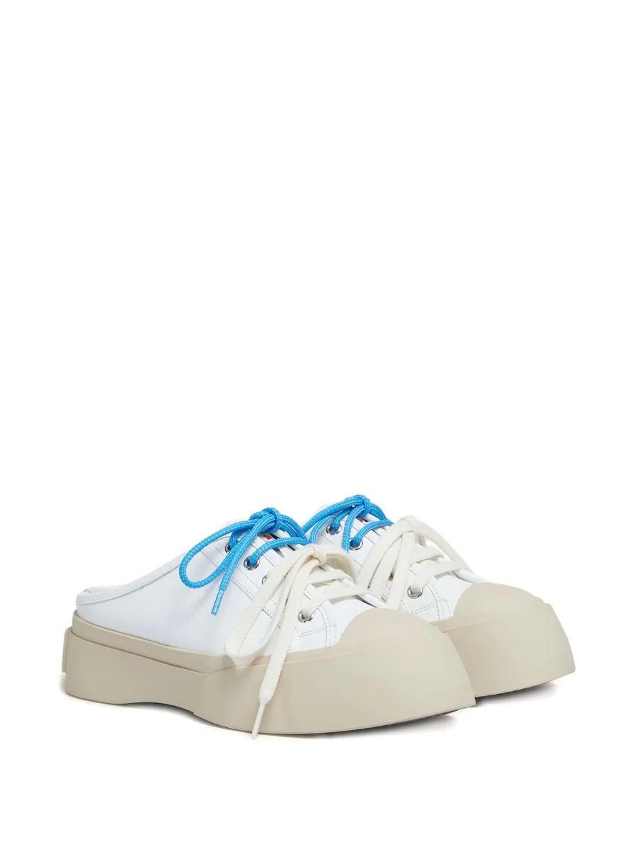 leather Pablo lace-up sabots 4