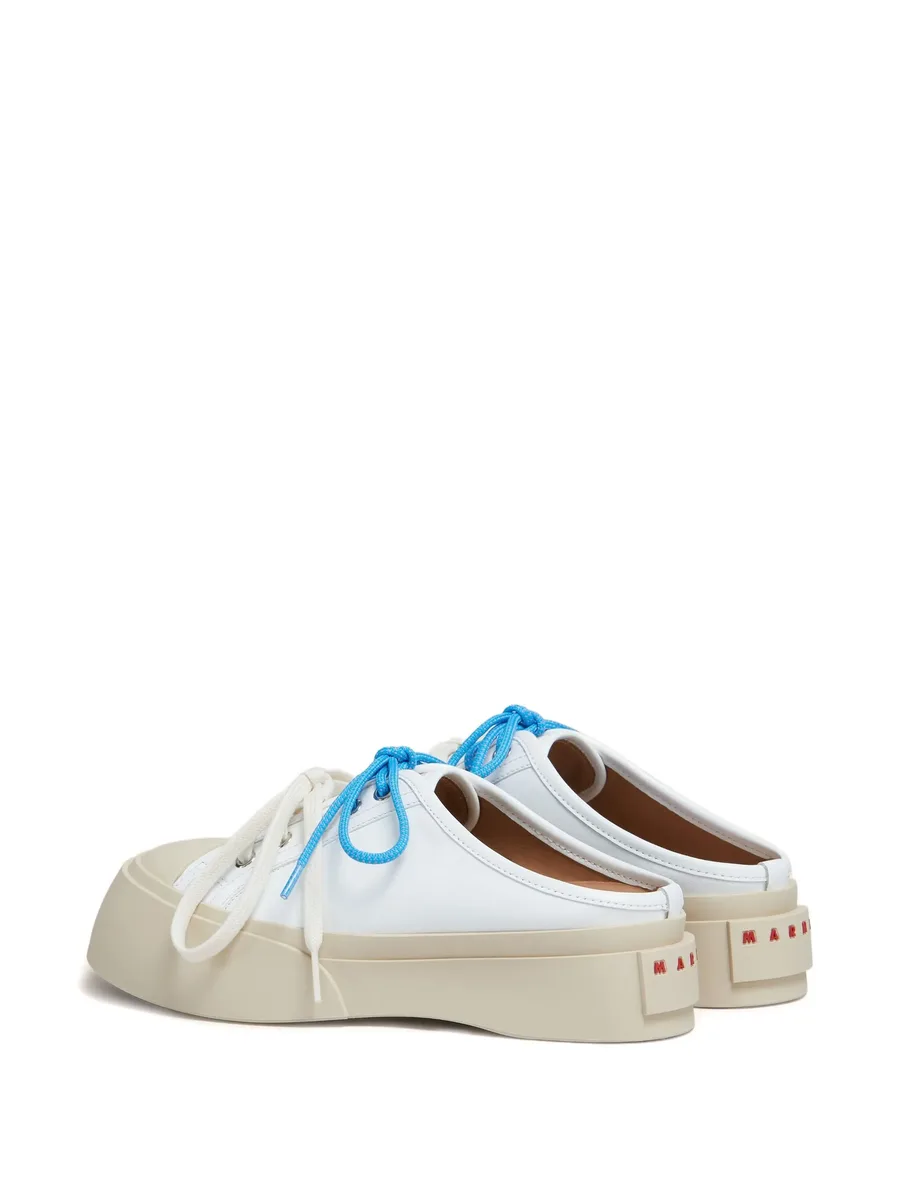 leather Pablo lace-up sabots 5