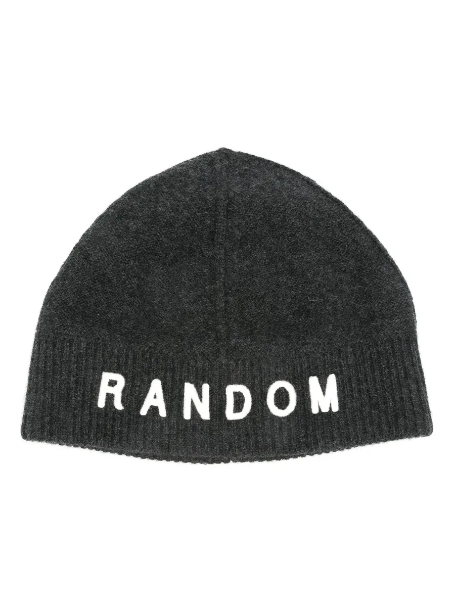 embroidered-logo brushed beanie 2