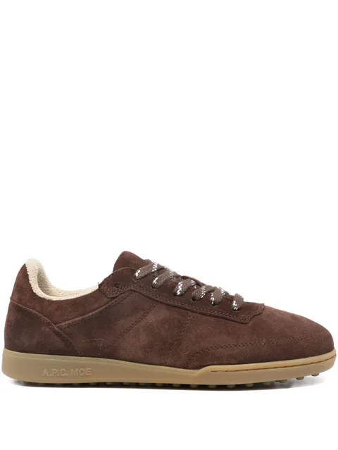 suede lace-up sneakers