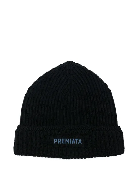 ribbed virgin-wool beanie