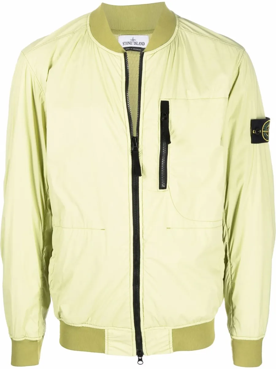 Compass-patch zip-up jacket 2