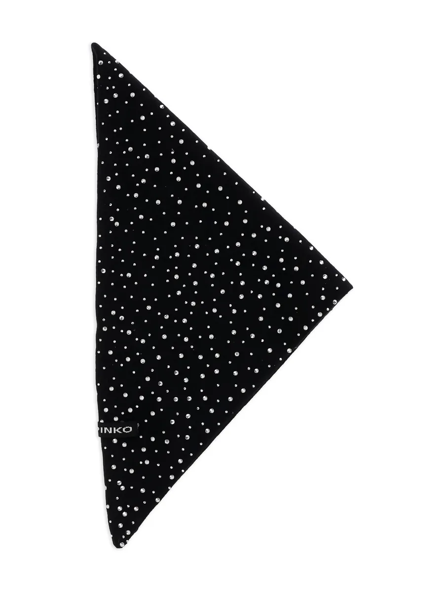 crystal-embellished knitted scarf 2