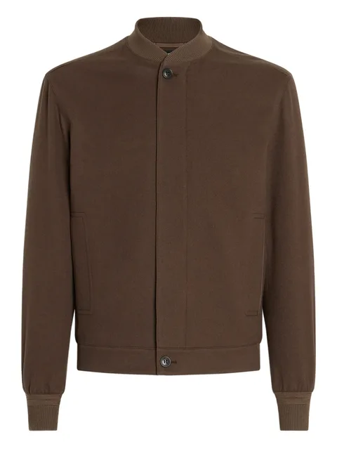 Oasi-cashmere bomber jacket