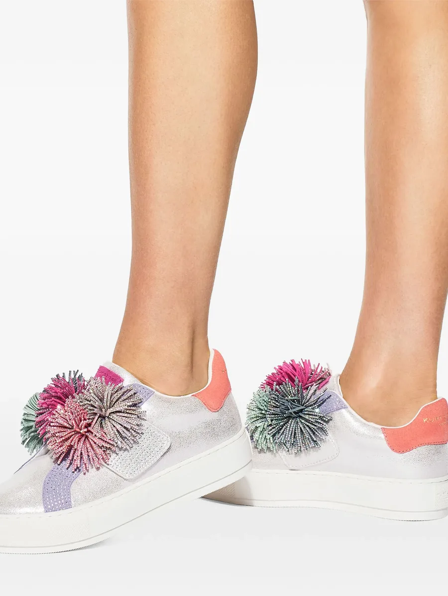 Laney Pom Pom leather sneakers 9