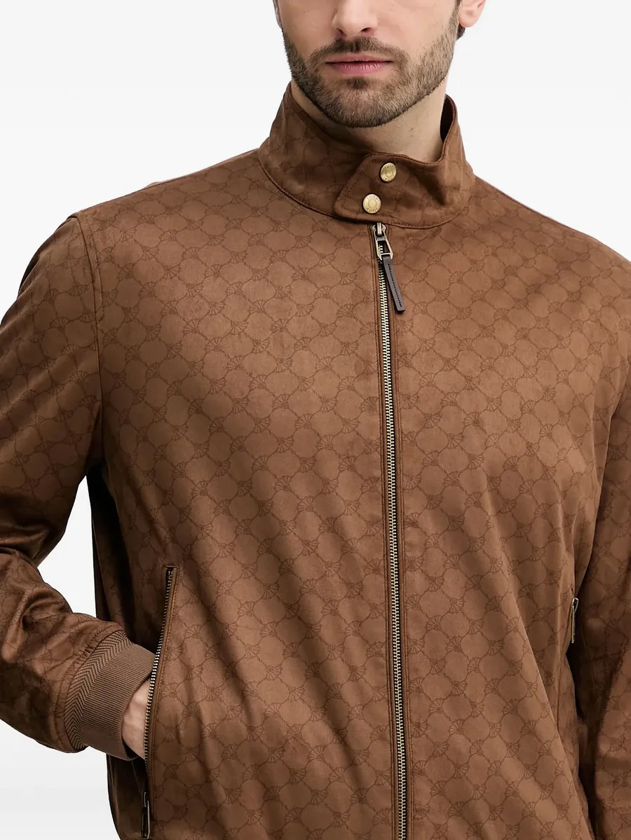 patterned zip jacket 9