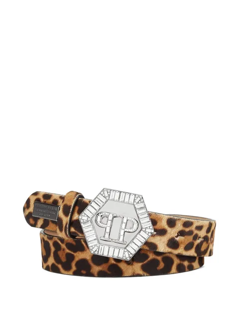 leopard-print belt