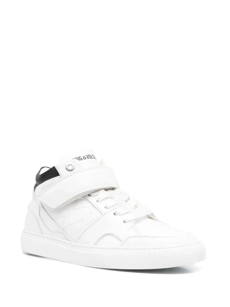 logo-print touch-strap sneakers 4