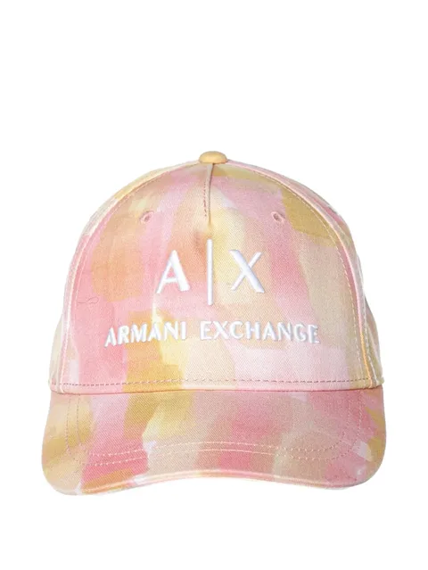 logo-embroidered tie-dye baseball hat