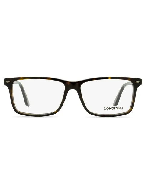 tortoiseshell rectangle-frame glasses
