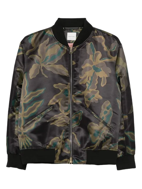 floral-print bomber jacket