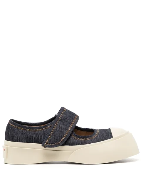 denim Mary Jane sneakers