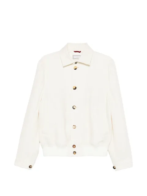 polo-collar bomber jacket