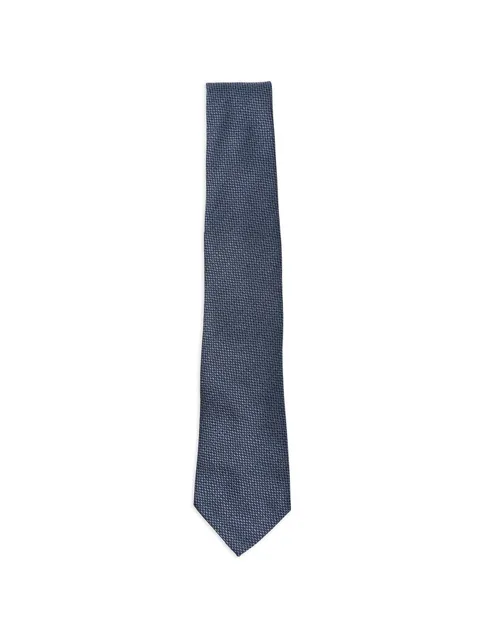 micro-patterned silk tie