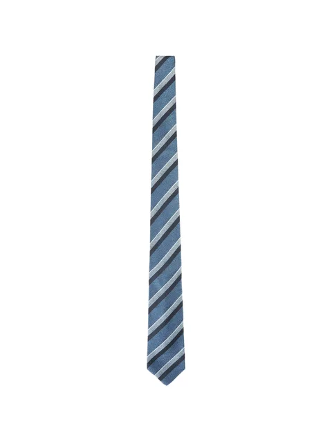 diagonal-stripe silk tie