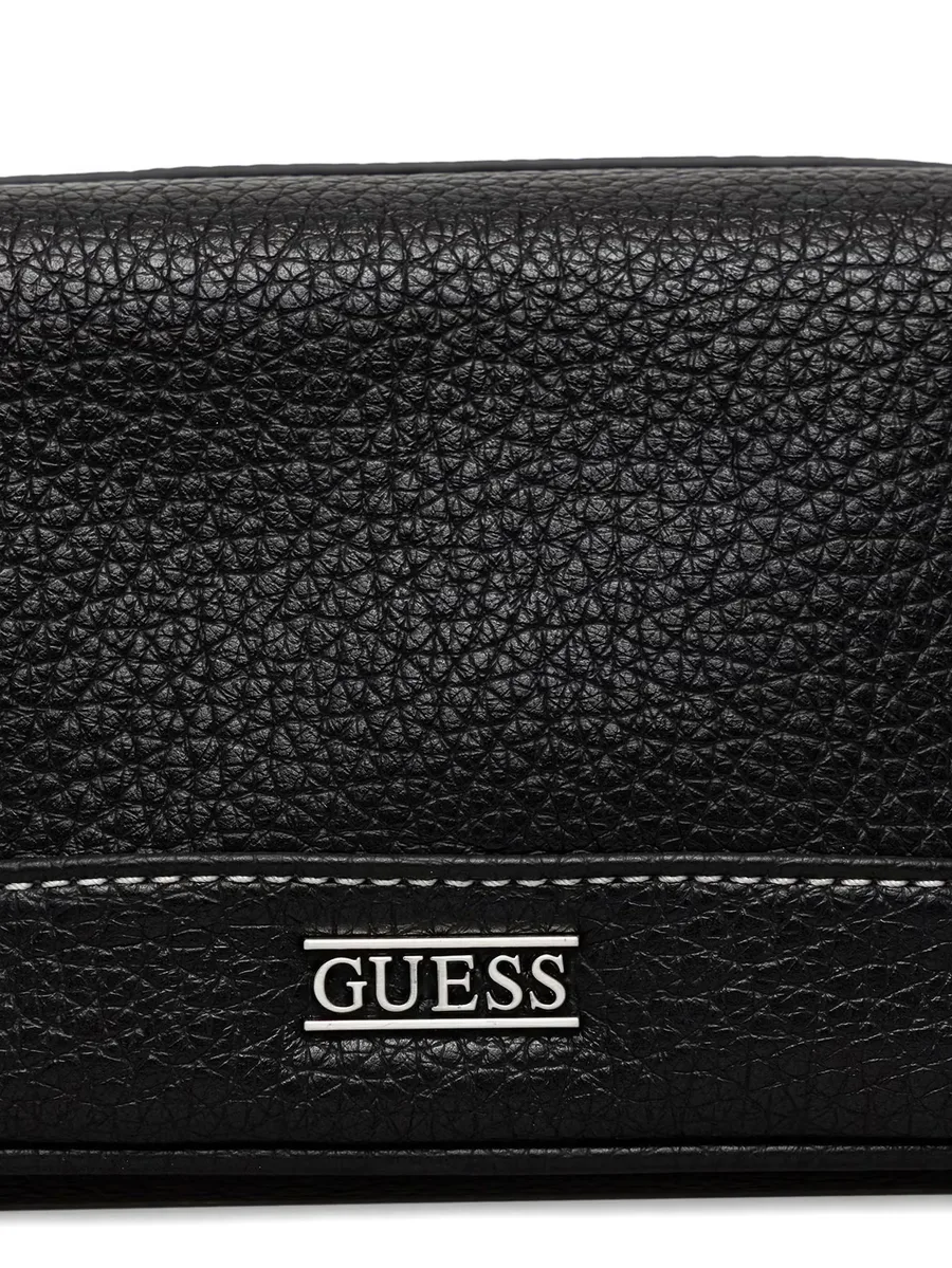 logo-plaque pebbled wash bag 8