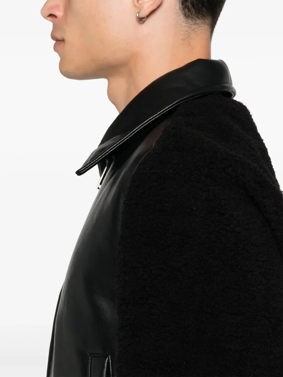faux-leather jacket 10