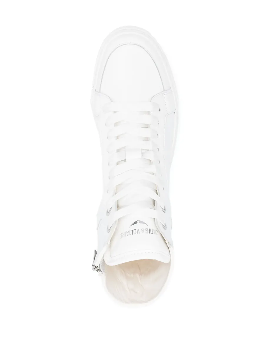 tonal high-top sneakers 7