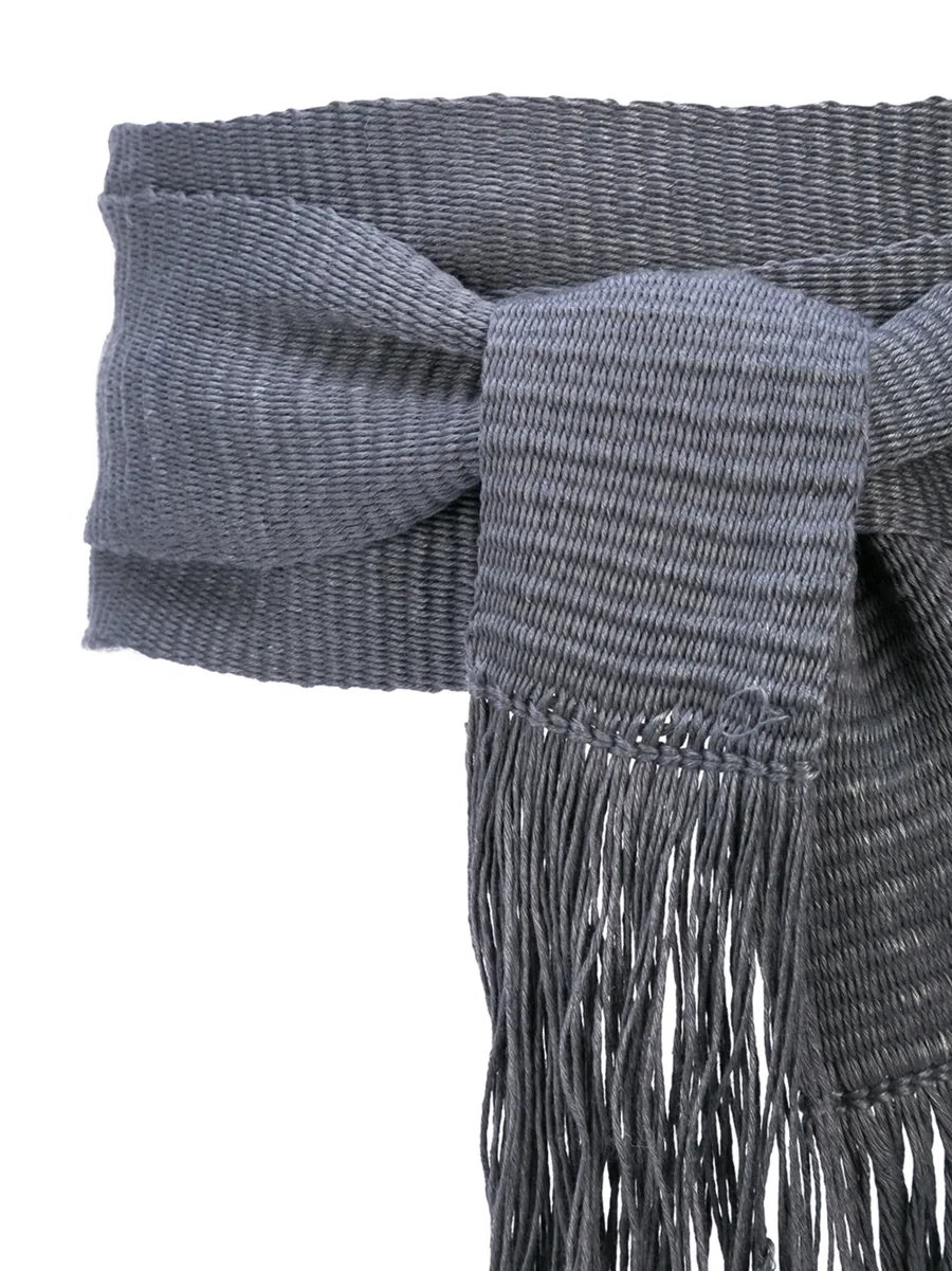 fringed wrap-style belt 4