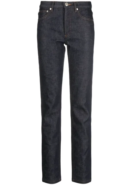 Petit New Standard contrasting-stitch detail jeans