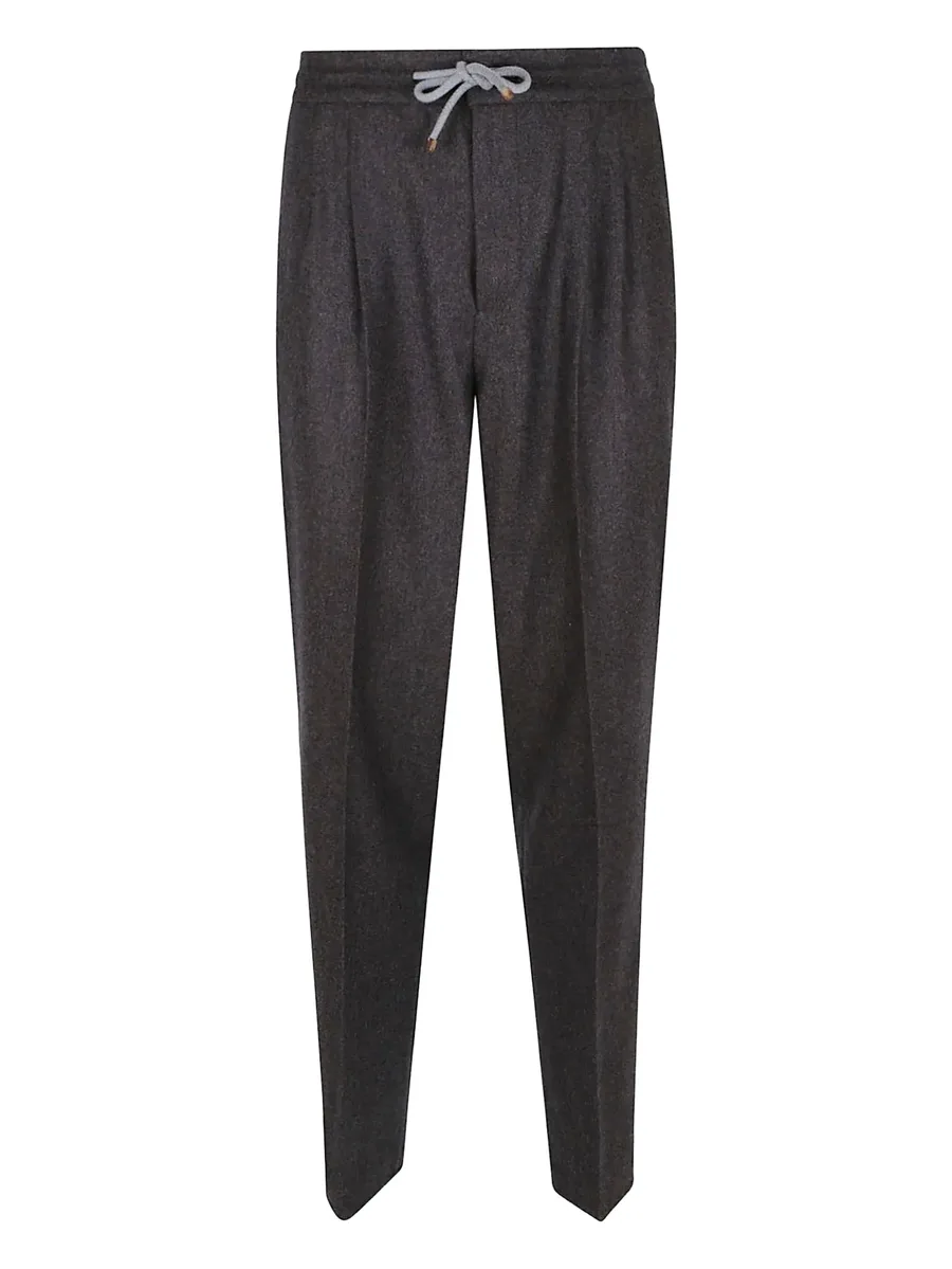 pleated drawstring trousers 2