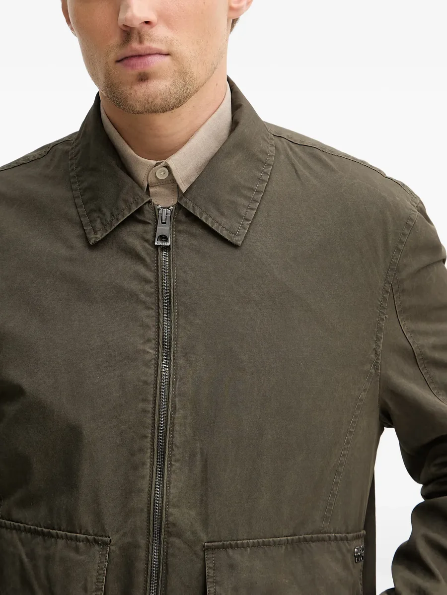 flap-pocket zip-up jacket 8