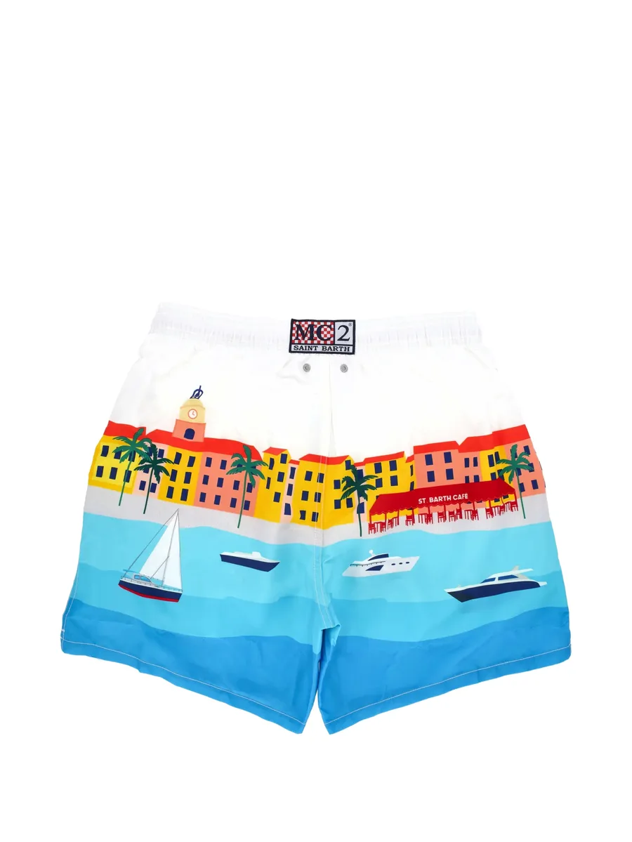 Gustavia St Tropez graphic-print swim shorts 4
