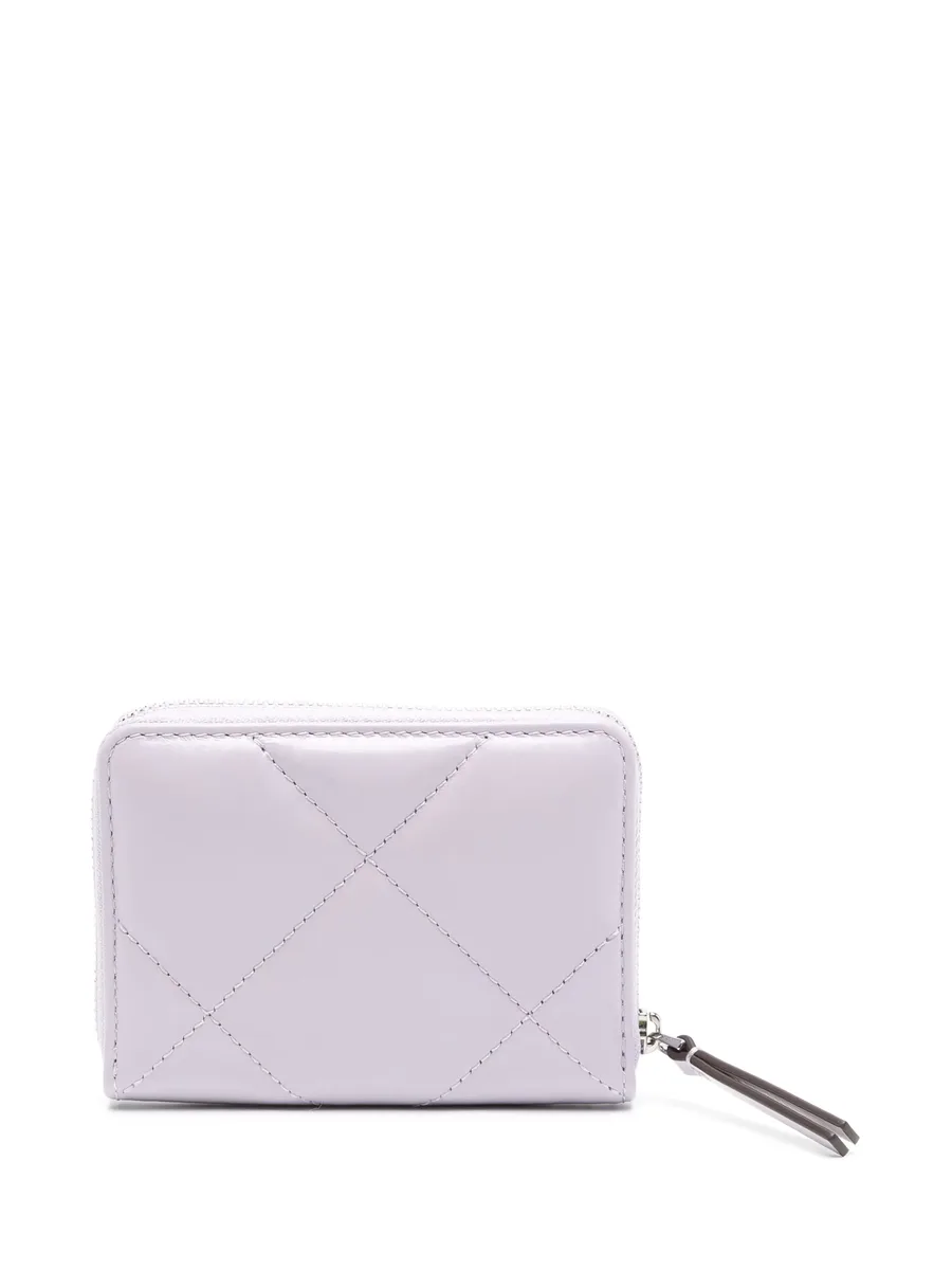 Kira clover diamond quilt zip-around wallet 4