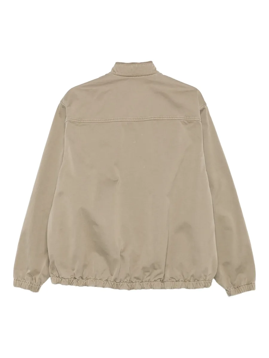 zip-pocket button-fastening jacket 4