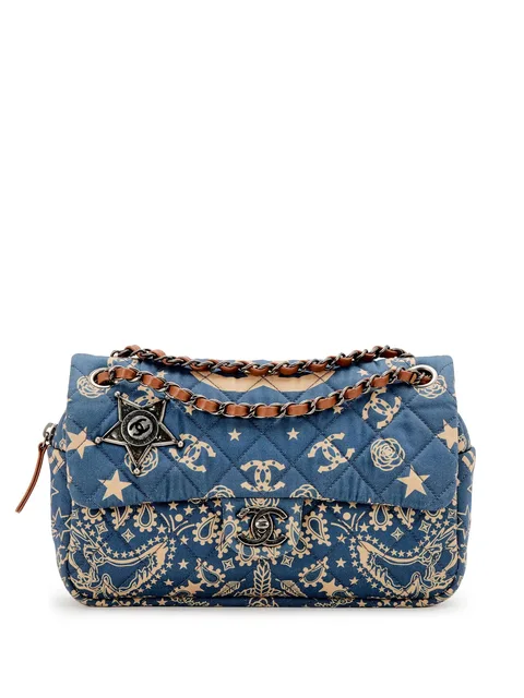 сумка на плечо Classic Flap Paris Dallas Metiers D'art среднего размера (2013-2014 годы)